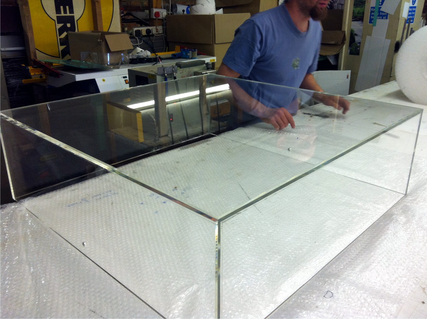 Perspex Box in Manufacture